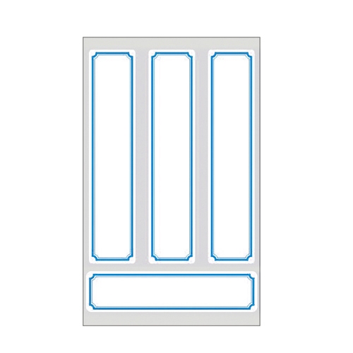 레이테크 견출지 10-G224B 청색 24 * 111㎜ 21 * 89㎜ 11장(팩)