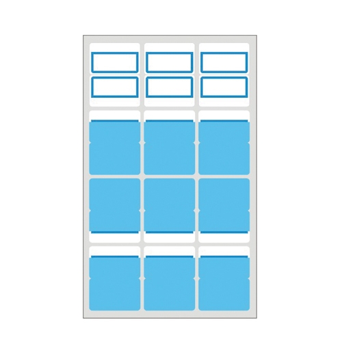 레이테크 견출지 10-P104  B 청색 27 * 34㎜ 7장(팩)