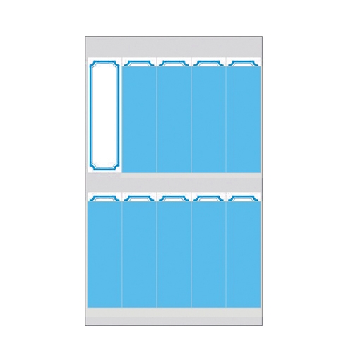 레이테크 견출지 10-P222B 청색 18 * 60㎜ 7장(팩)