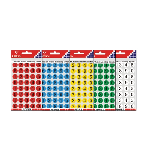 견출지 10-C412 청색 지름 15㎜ 8장(팩)