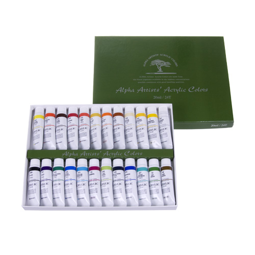 알파 아크릴물감 20ml / 24색 