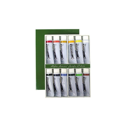 알파 아크릴물감 50ml / 12색 