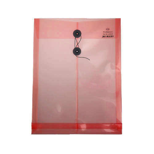 PP서류봉투(세로형) 적색 FM-101