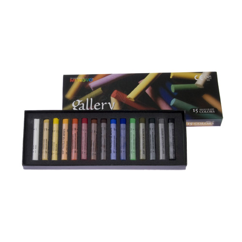문교 갤러리 파스텔 15색 15색