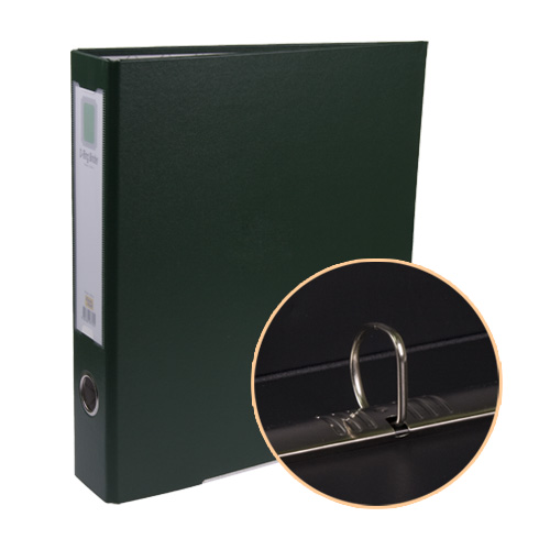 합지 D링 바인더 5cm 녹색 3공