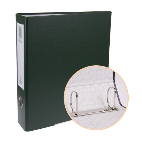 합지 D링 바인더 7㎝ 녹색 3공