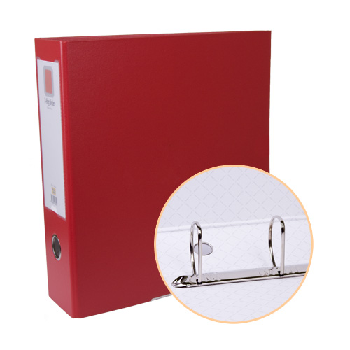 합지 D링 바인더 9cm 적색 3공