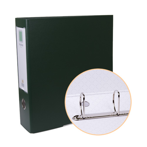 합지 D링 바인더 9cm 녹색 3공