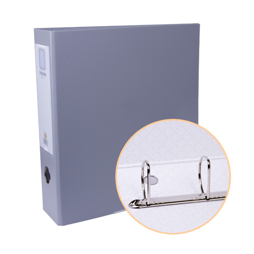 합지 D링 바인더 9cm 회색 3공