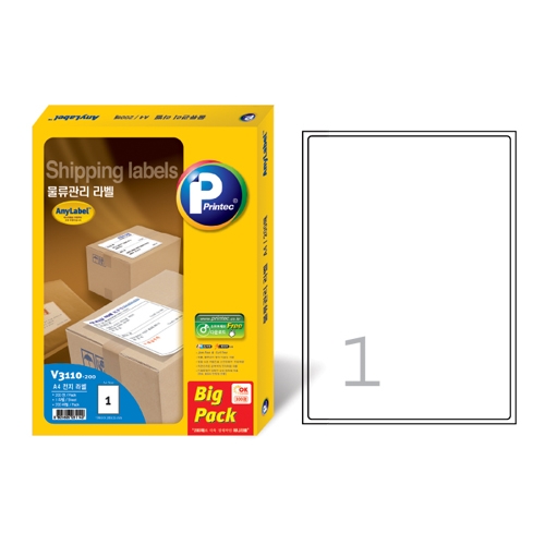 애니라벨 200매 V-3110 199.9 * 289.05mm