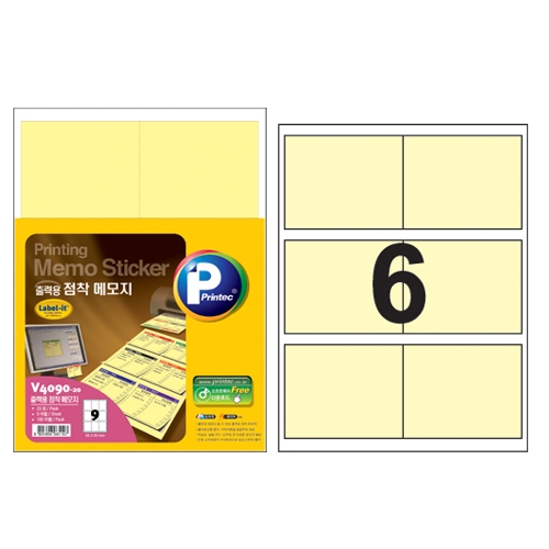 점착 메모지 라벨-잇 Y4006 100 * 85mm 10매