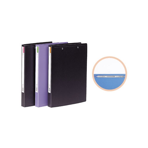 문화 PP 더블스프링화일 흑색 F405-7