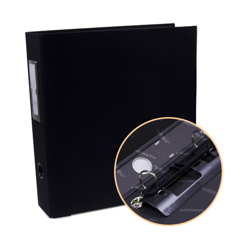 문화 칼라 웹 D링 바인더 흑색 B969A-7