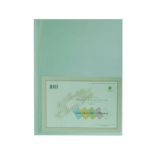 문화 크리어화일F427-7(5매)녹색 