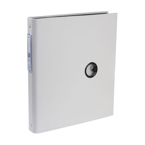 문화 로그인화일 40매 회색 F821-7 V링 장식