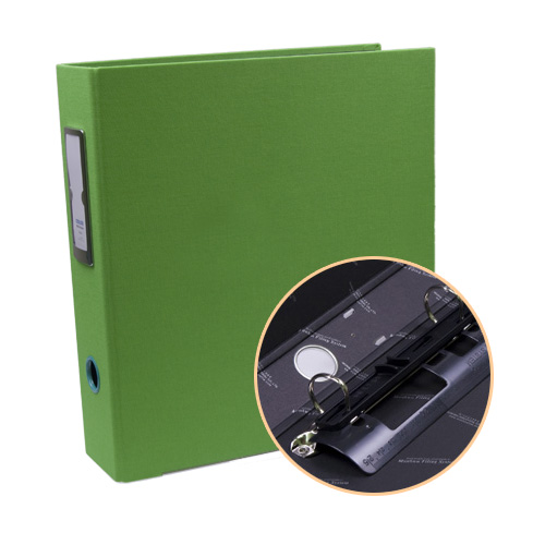 문화 칼라 웹 D링 바인더 녹색 B969A-7