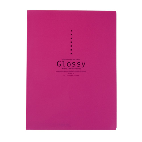 5매 클리어화일(불투명) 분홍 F427A-7