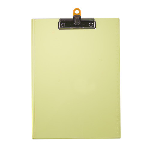 투명 클리보드 A4 노랑 
