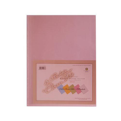 문화 크리어화일F427-7(5매)적색 