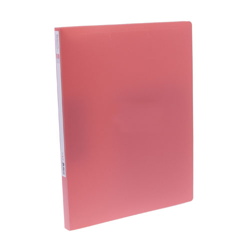 문화 A4 펀치레스화일(PP) 좌철 적색 F431-7