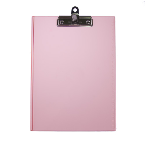 투명 클리보드 A4 적색 