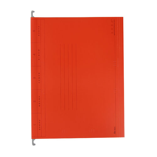 행잉화일A-4적색 