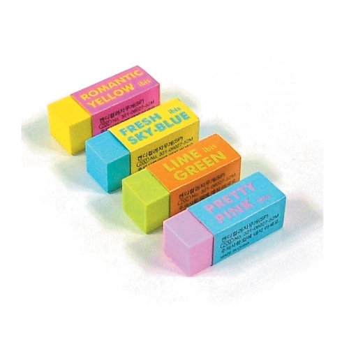 200 컬러 지우개 15 * 15 * 40mm