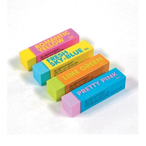 300 컬러지우개 15 * 15 * 60mm