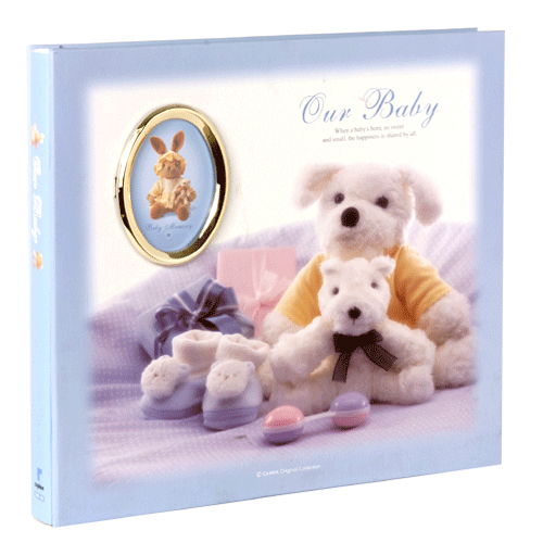 베이비 접착앨범 파랑 CL4000L 40매