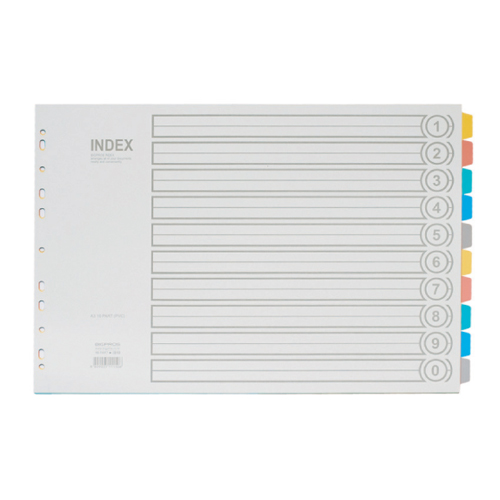 인덱스I-810 A3(PVC 10분류) I-810 PVC