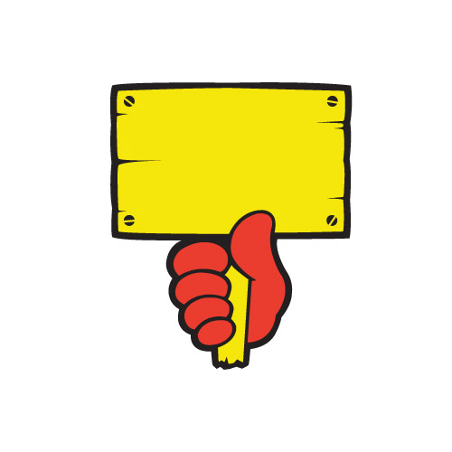 쇼카드 푯말손(공백) P2017 105 * 123 6매