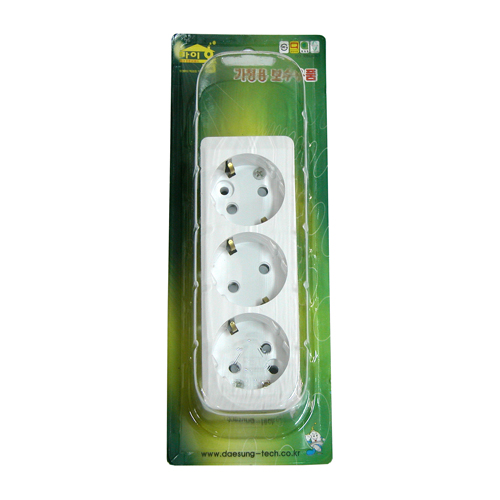 접지노출콘센트(3구) 