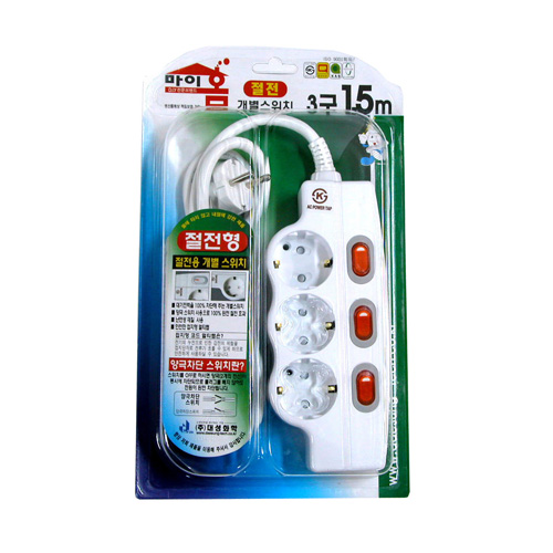 멀티탭개별 3구5M 