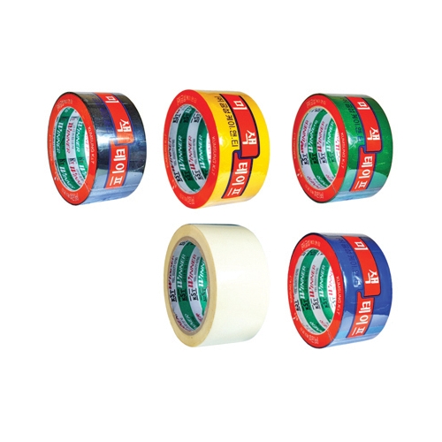 OPP 칼라 테이프 검정 50mm * 40M