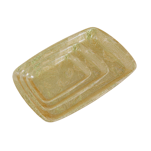 아틱금장 사각쟁반(소) 