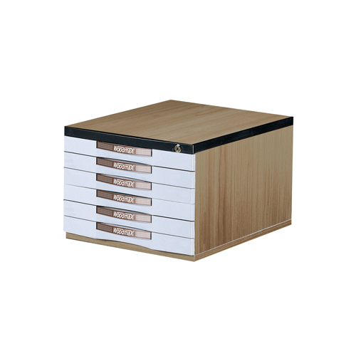 우드대형6단K서류함(에어포트) WD706A