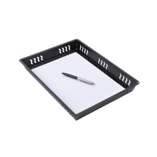 1단 서류받침 흑색 (스틸)