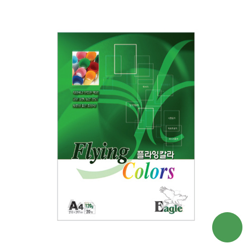 플라잉칼라 120g(E-27) 초록색