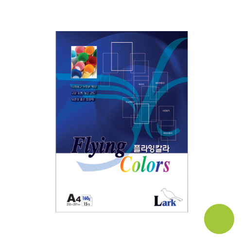 플라잉칼라A4(L-12)160g 선록색