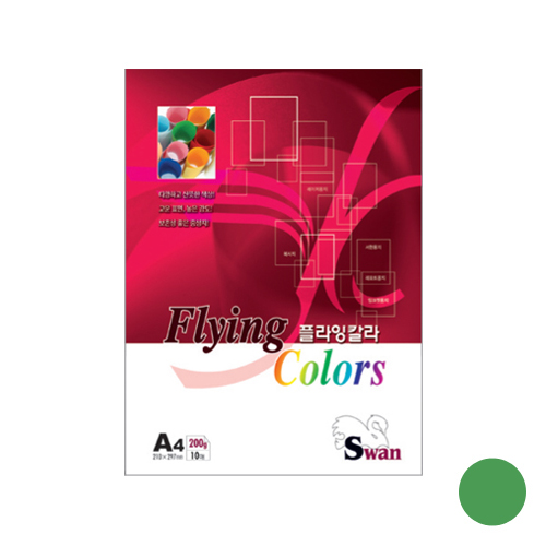플라잉칼라A4 200g(S-13) 초록색