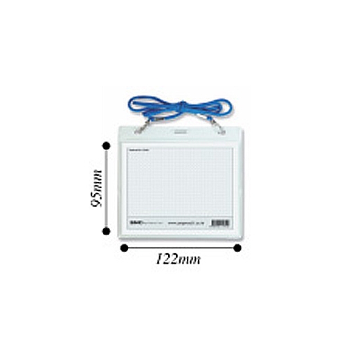 미디어 명찰 가로(청색끈) 