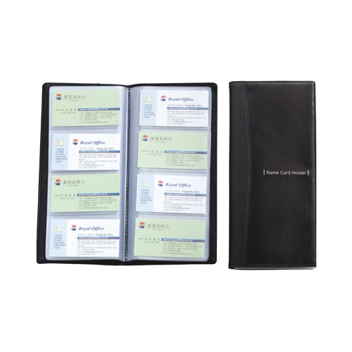 고급명함집 4단 검정 