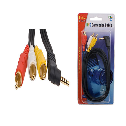 캠코더 케이블(스테레오 케이블:RCA 3선) 1.5M NULL