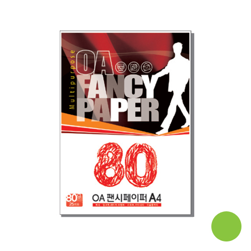 OA팬시페이퍼P-60 80g 녹색(25매)