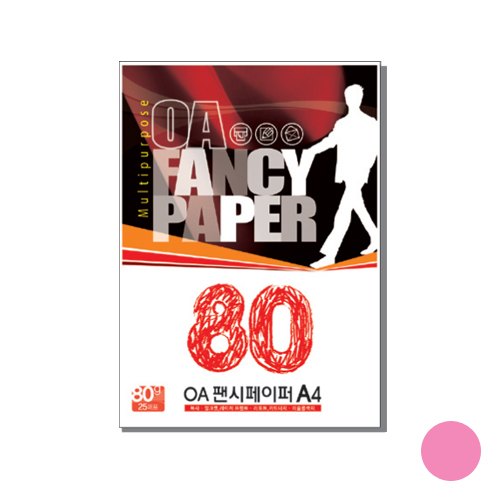 OA팬시페이퍼Q-08 형광복숭아색