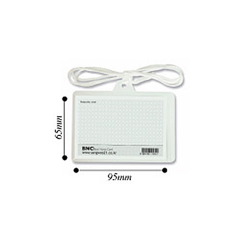 목걸이 명찰 가로(청색끈) 