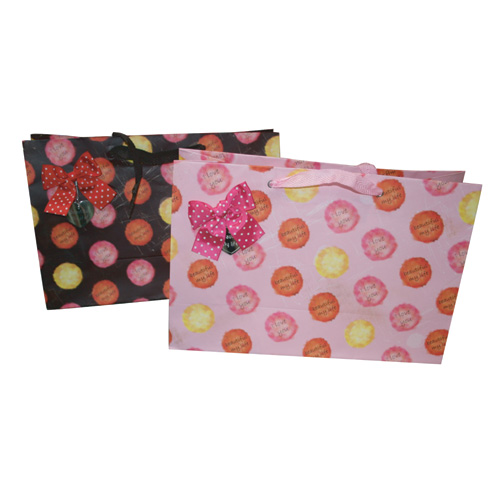 솜사탕 쇼핑백(중)밤색 420*260*150mm