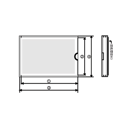 부착용꽂이판 75 * 29mm B070529 