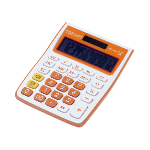 계산기 TIMEART MS-12OR 주황 