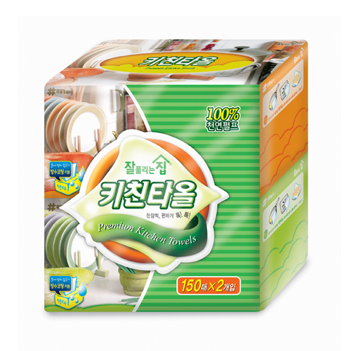 잘풀리는집 뽑는키친티슈150매*4